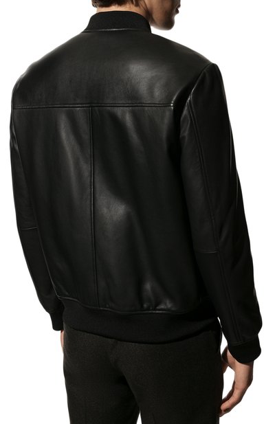 Кожаный бомбер HUGO, арт. 50481934, фото 4