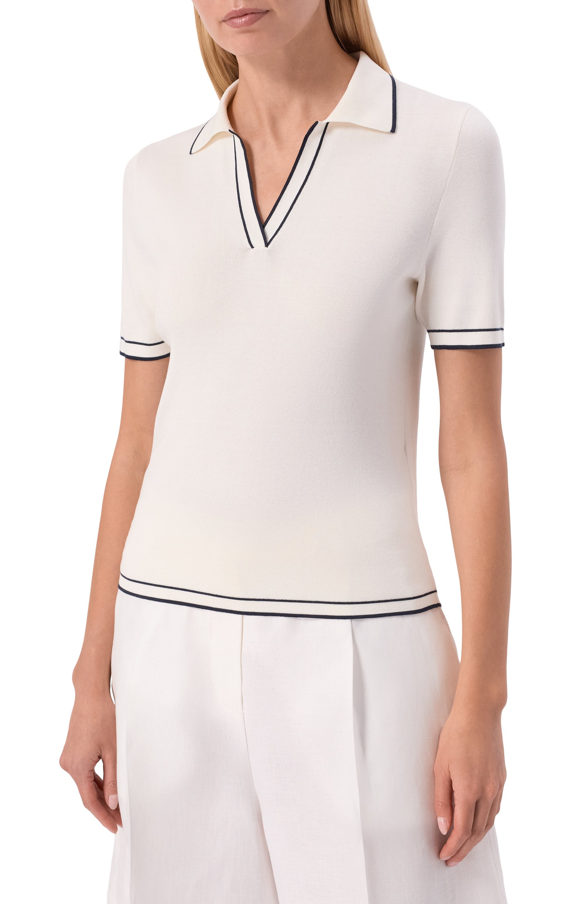 Поло из шелка и хлопка MVST, арт. M26.2PW.K223-SS/Y201, фото 3