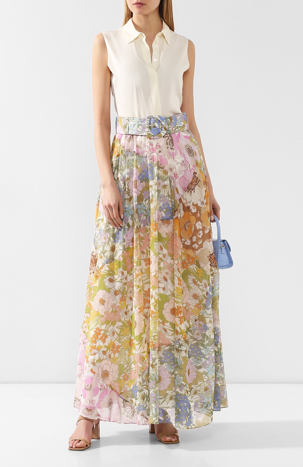 Юбка из смеси хлопка и шелка ZIMMERMANN, арт. 7519SSUP, фото 2