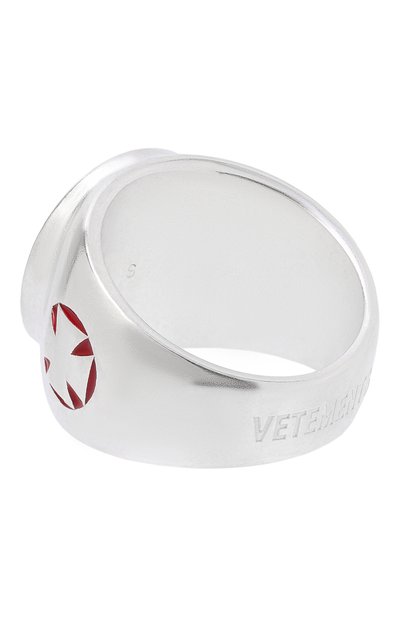 Кольцо VETEMENTS серебряного цвета по цене 69950 руб., арт. UE76RI318S/5101 BRASS, фото 3 Кольцо VETEMENTS, арт. UE76RI318S/5101 BRASS, фото 3