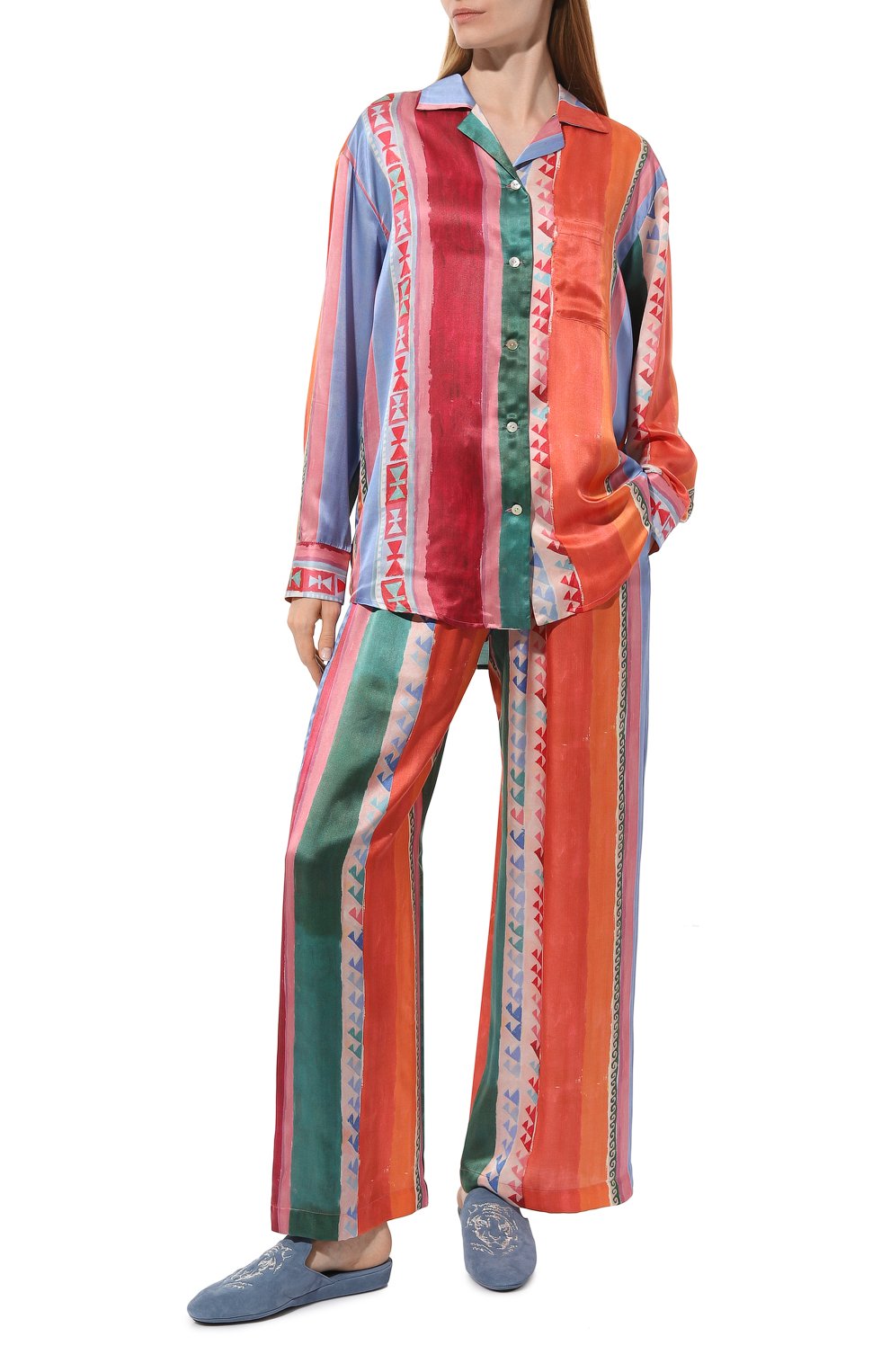 Пижама из хлопка и шелка ANY WOWZERS, арт. WKND02-RSD, фото 2