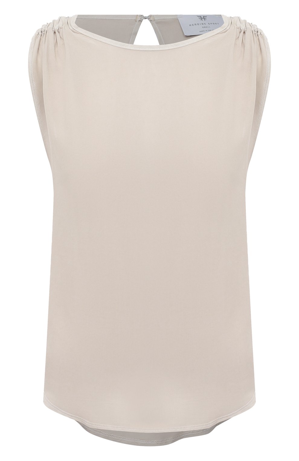 Топ HEROINE SPORT бежевого цвета по цене 8995 руб., арт. HS-2-118/H0LIDAY 20, фото 1 Топ HEROINE SPORT, арт. HS-2-118/H0LIDAY 20, фото 1
