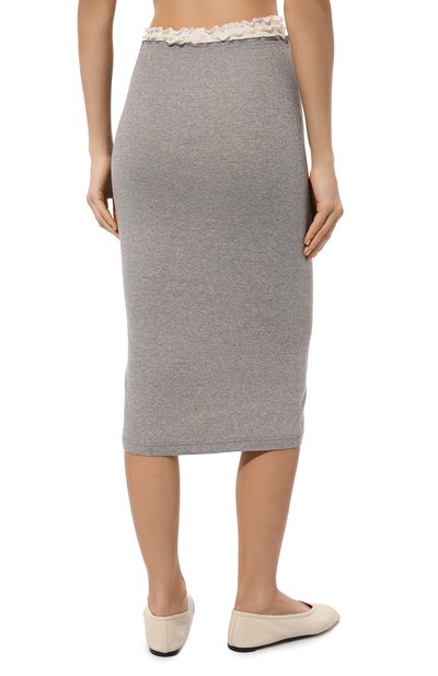 Хлопковая юбка JIL SANDER, арт. J40FV0105/JTN357, фото 4