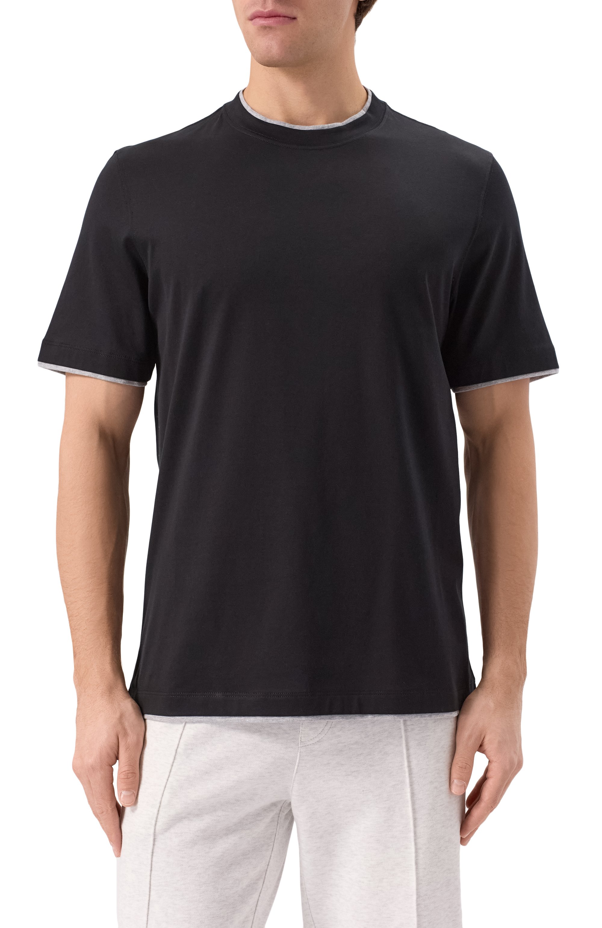 Хлопковая футболка BRUNELLO CUCINELLI, арт. M0B137427, фото 3