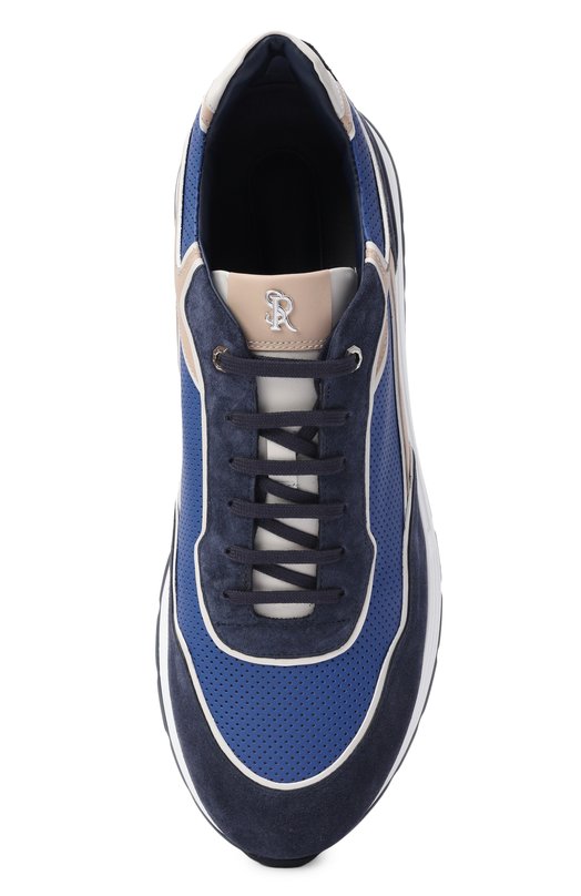 Кожаные кроссовки Stefano Ricci UZ26EG6679/WYSDP Синий  UZ26EG6679/WYSDP Фото 5