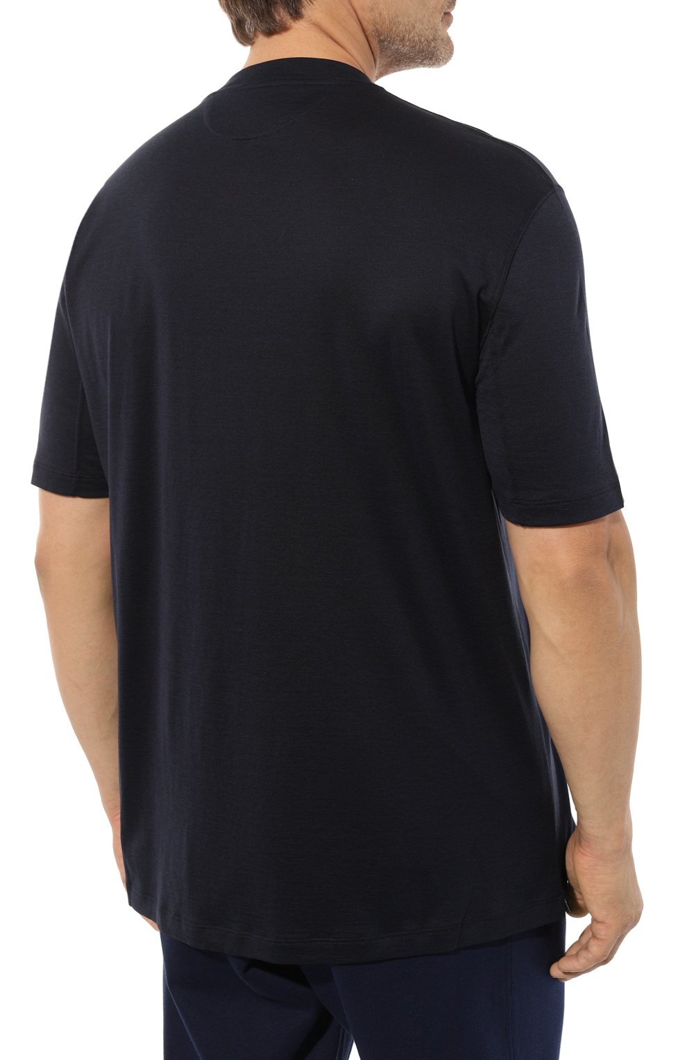 Футболка из шелка и хлопка BRUNELLO CUCINELLI, арт. MTB371308, фото 4