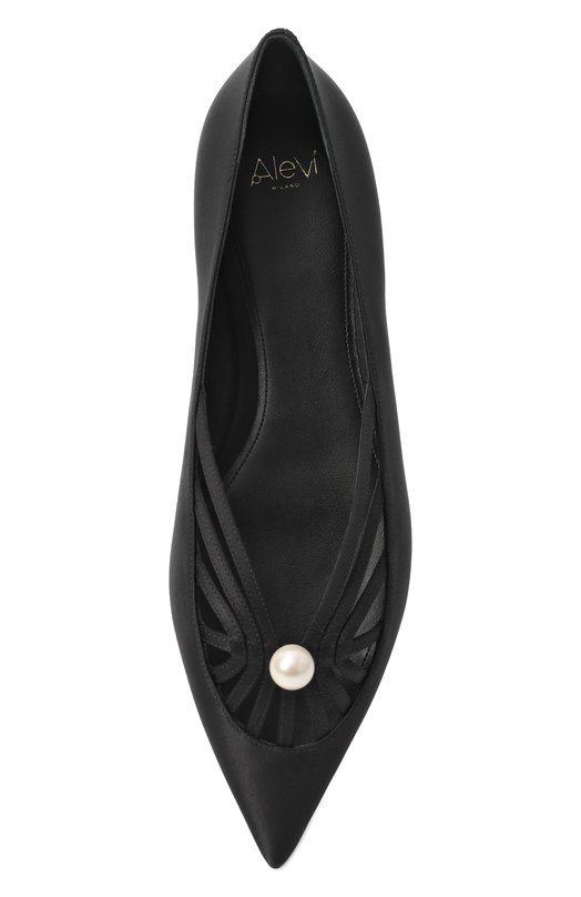 Текстильные балетки Estee-Pearl Alevi Milano L26W2002.5.0222997/GIGI SATIN Чёрный  L26W2002.5.0222997/GIGI SATIN Фото 6