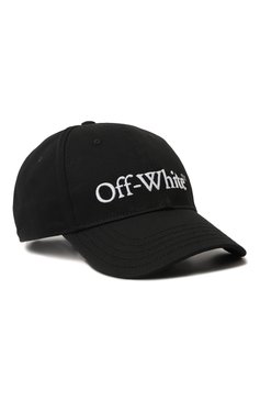 Мужская хлопковая бейсболка OFF-WHITE черного цвета, арт. 0MLB052F23FAB001 | Фото 1 (Материал: Текстиль, Хлопок; Материал сплава: Проставлено; Нос: Не проставлено)