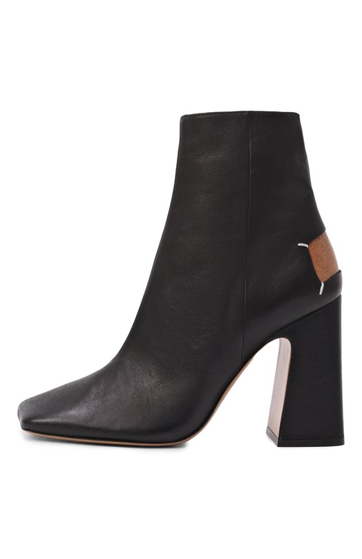 Кожаные ботильоны Maison Margiela S58WU0385/P3753 Чёрный  S58WU0385/P3753 Фото 4