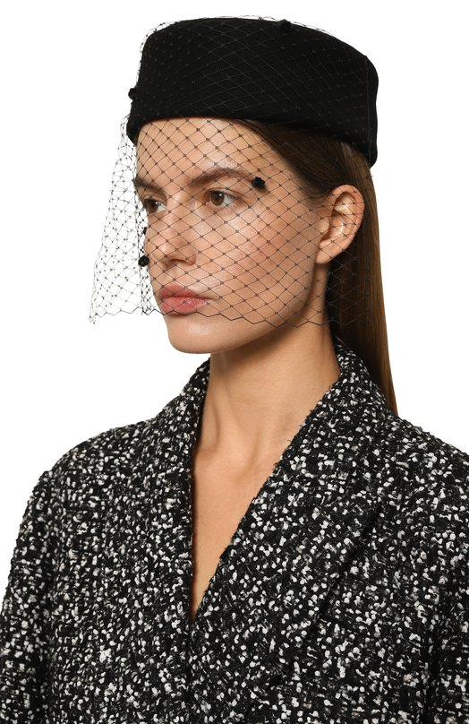 Шерстяная шляпа Nina Ricci 24AAA0122/FEL024 Чёрный  24AAA0122/FEL024 Фото 2