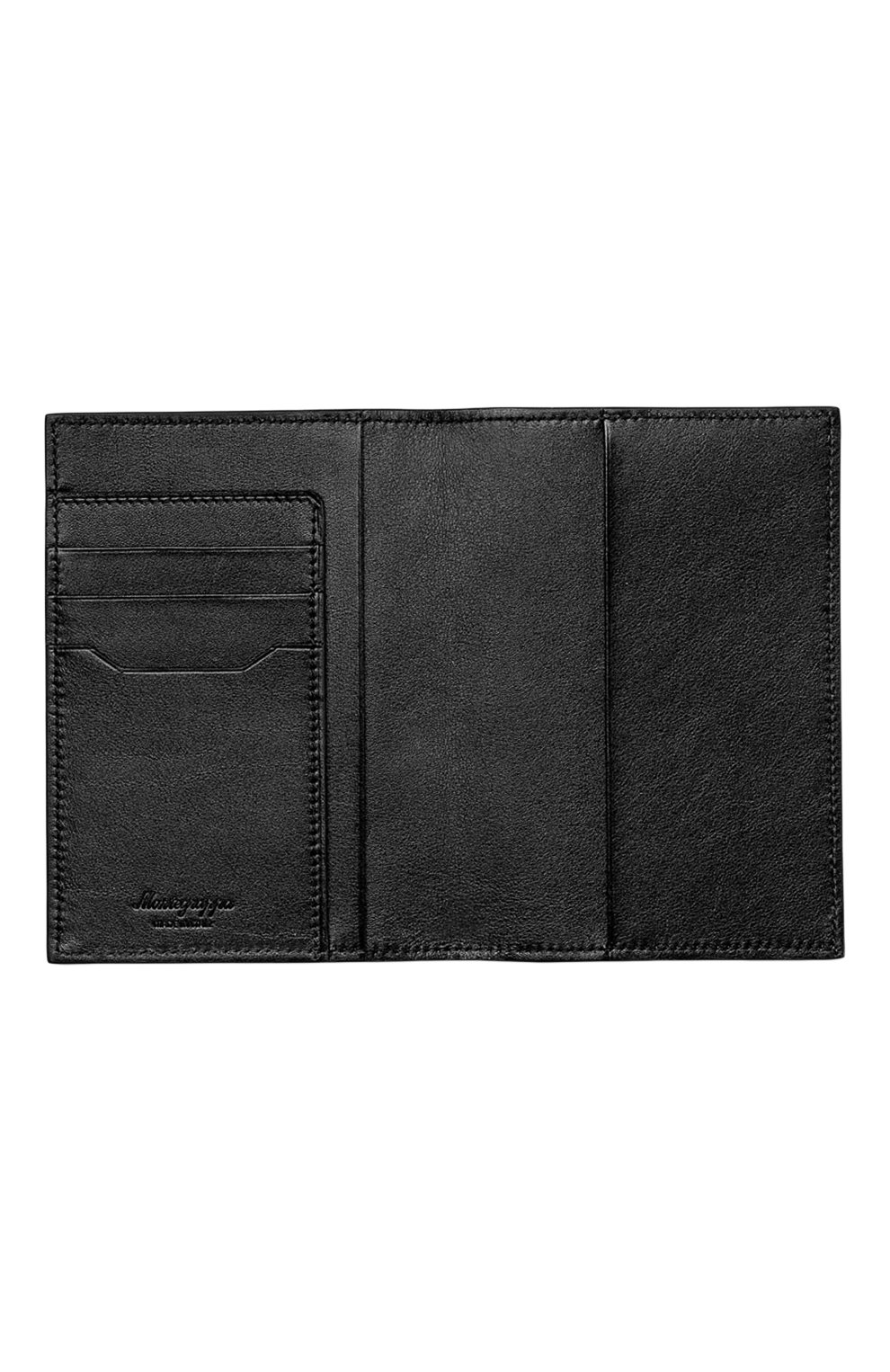 Кожаная обложка для паспорта MONTEGRAPPA черного цвета по цене 37950 руб., арт. IC00PH00, фото 2 Кожаная обложка для паспорта MONTEGRAPPA, арт. IC00PH00, фото 2