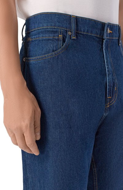 Джинсы straight 7 FOR ALL MANKIND темно-синего цвета по цене 31900 руб., арт. 7TD80066-3K1, фото 5 Джинсы straight 7 FOR ALL MANKIND, арт. 7TD80066-3K1, фото 5