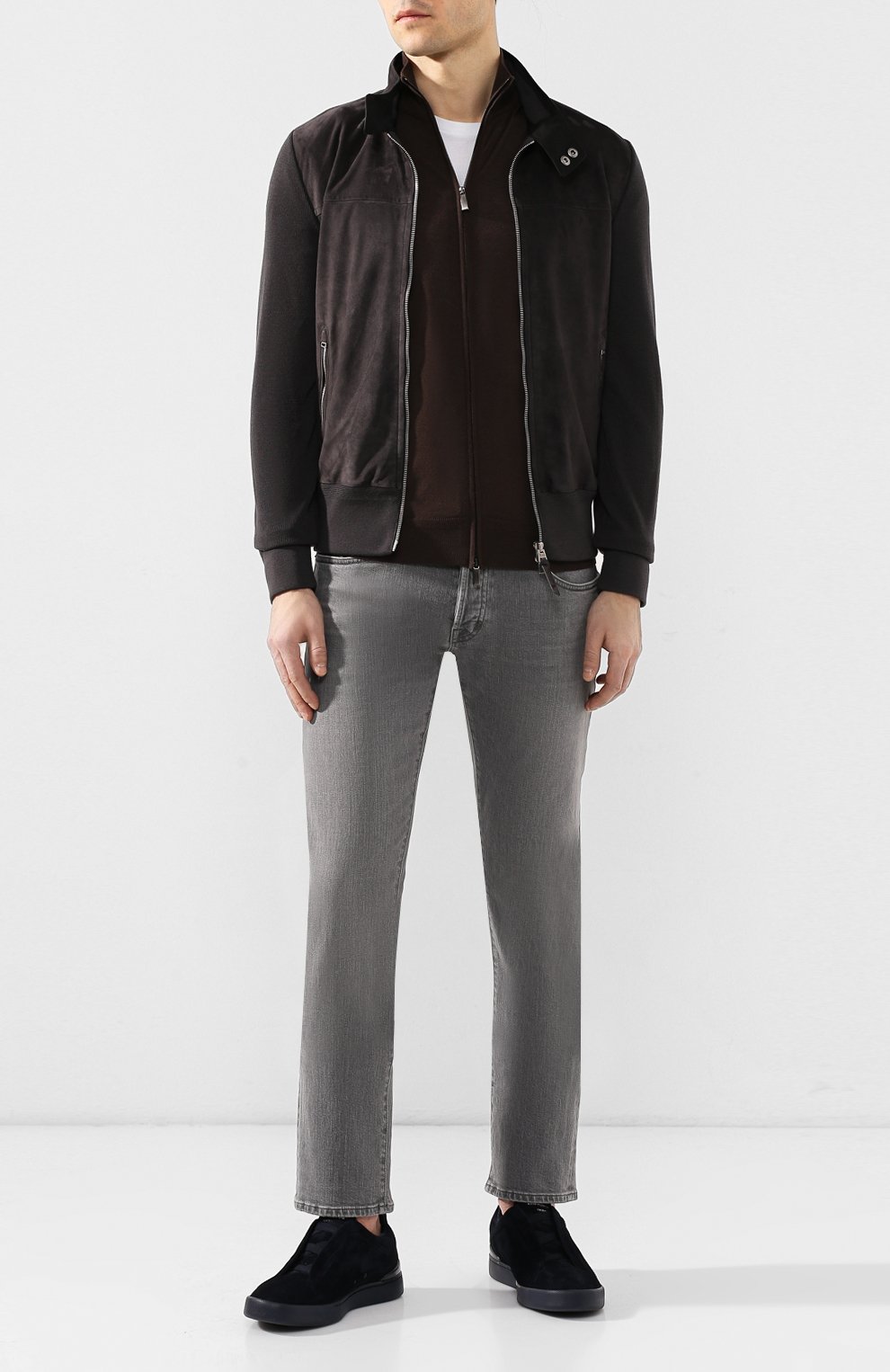 Шерстяной кардиган с кожаной отделкой TOM FORD, арт. BSM93/TFK154, фото 2