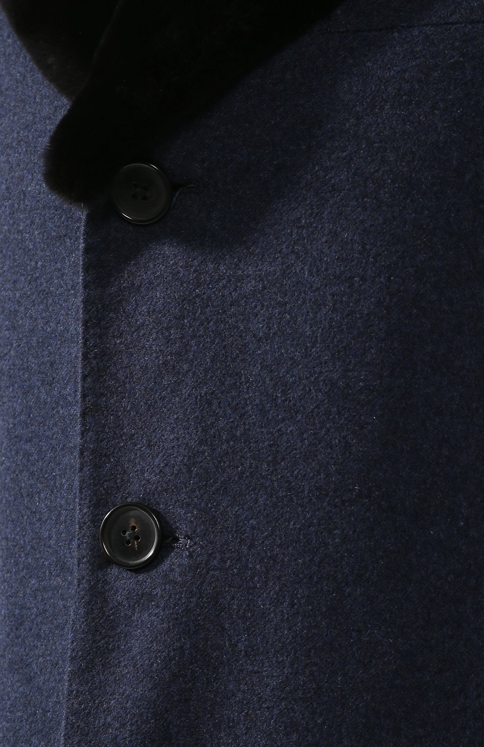 Кашемировое пальто с меховой отделкой воротника CORNELIANI, арт. 821403-8812638/00I1, фото 5
