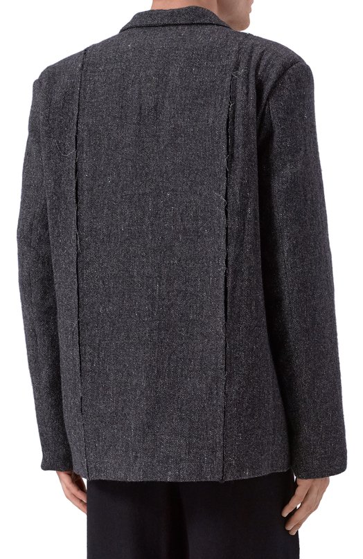 Пиджак из шерсти и льна Andrea Ya'aqov 25MSAP45B/W00L LINEN Серый  25MSAP45B/W00L LINEN Фото 4