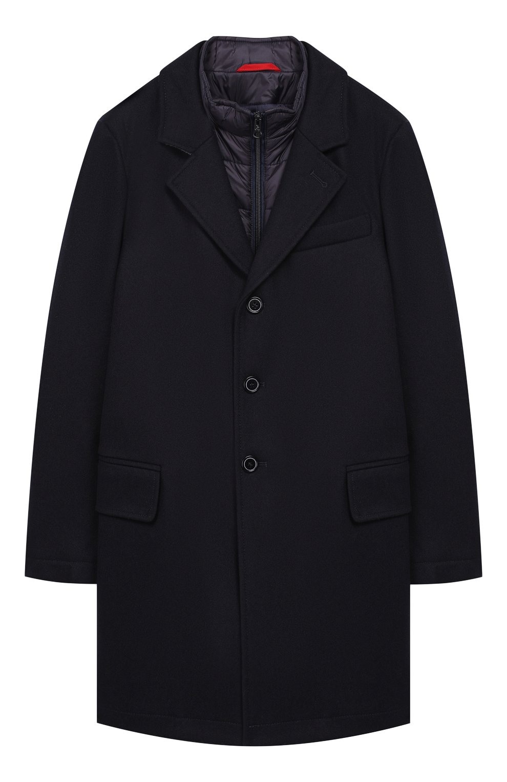 Шерстяное однобортное пальто с подстежкой FAY JUNIOR, арт. NBI59377080, фото 1