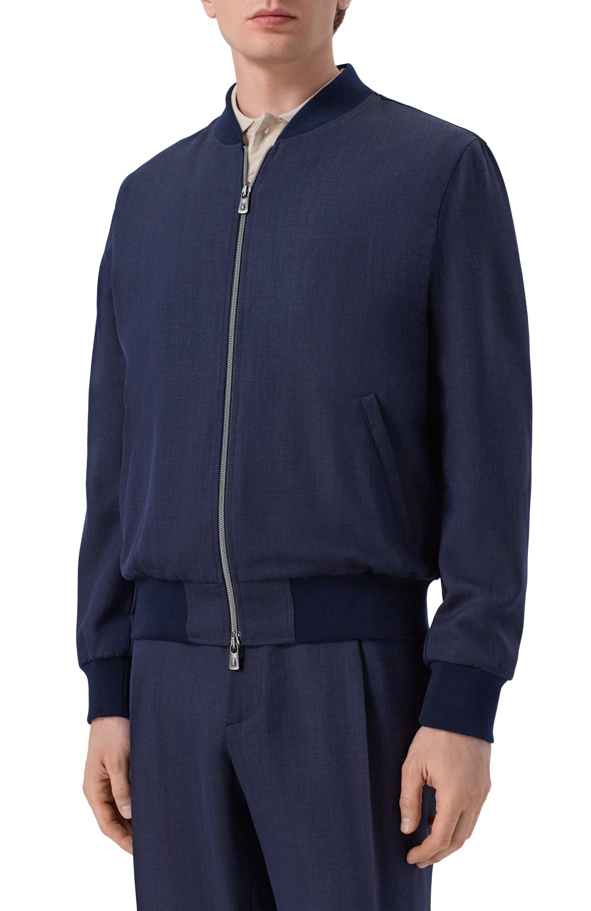 Бомбер из шерсти и шелка CAPOBIANCO, арт. 20M190.LR00., фото 3