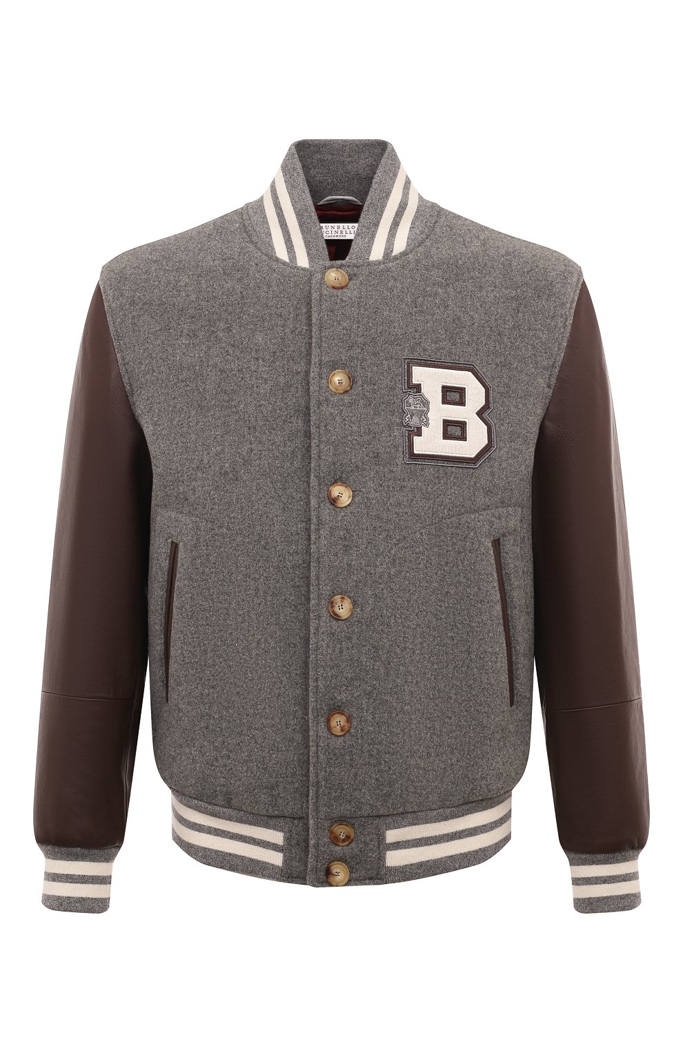 Комбинированный бомбер BRUNELLO CUCINELLI, арт. MY4141966, фото 1
