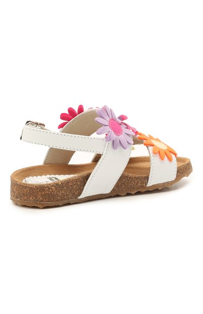 Кожаные босоножки IL GUFO белого цвета по цене 23800 руб., арт. G583/VITELL0 NAPPAC0L0RS/23-26, фото 3 Кожаные босоножки IL GUFO, арт. G583/VITELL0 NAPPAC0L0RS/23-26, фото 3