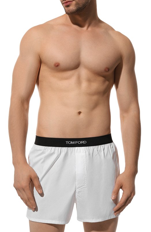 Хлопковые боксеры Tom Ford T4LE9/195 Белый  T4LE9/195 Фото 2