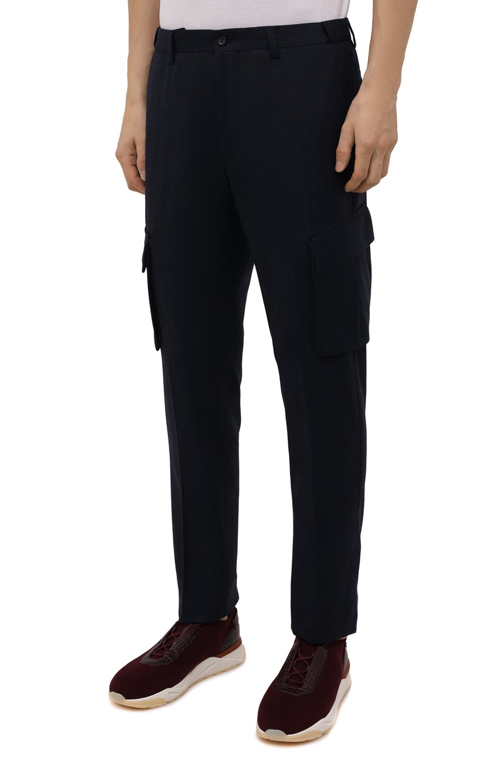 Шерстяные брюки-карго CORNELIANI, арт. 884L02-1818111/00, фото 3
