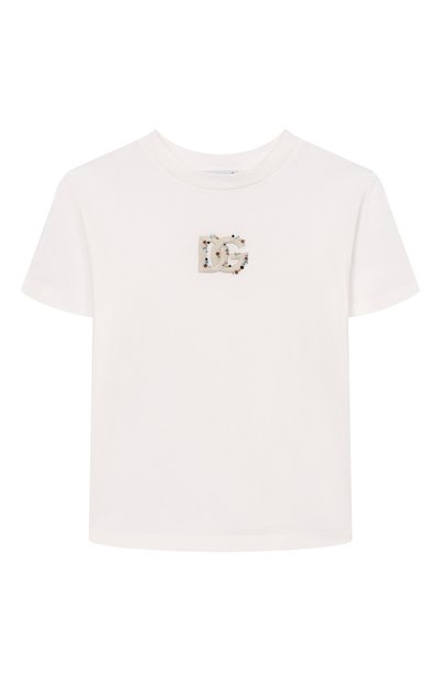 Хлопковая футболка DOLCE & GABBANA, арт. L5JTQU/G7P0K_001