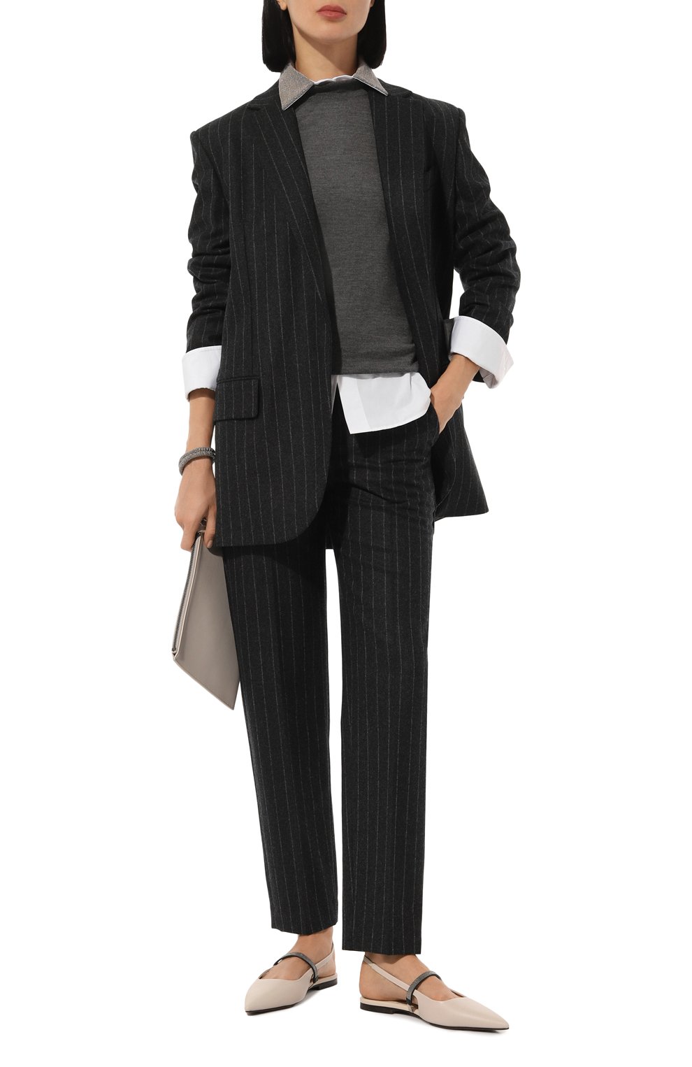 Хлопковая рубашка BRUNELLO CUCINELLI, арт. MH772NL906, фото 2