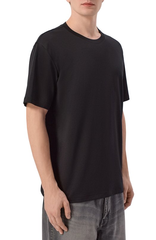 Хлопковая футболка Attachment AJ61-048 Чёрный  AJ61-048 Фото 3