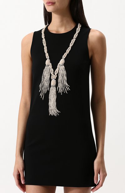 Однотонное мини-платье без рукавов с декоративной отделкой GUCCI, арт. 501510/X9M62, фото 3