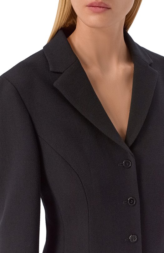 Шерстяной жакет 12 STOREEZ 137101 Чёрный  137101 Фото 5