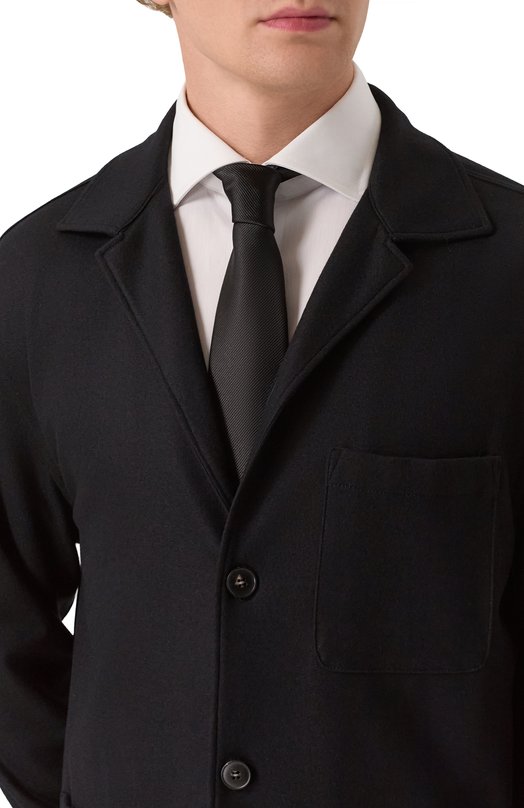 Шелковый галстук Giorgio Armani 360054/3R901 Чёрный  360054/3R901 Фото 2