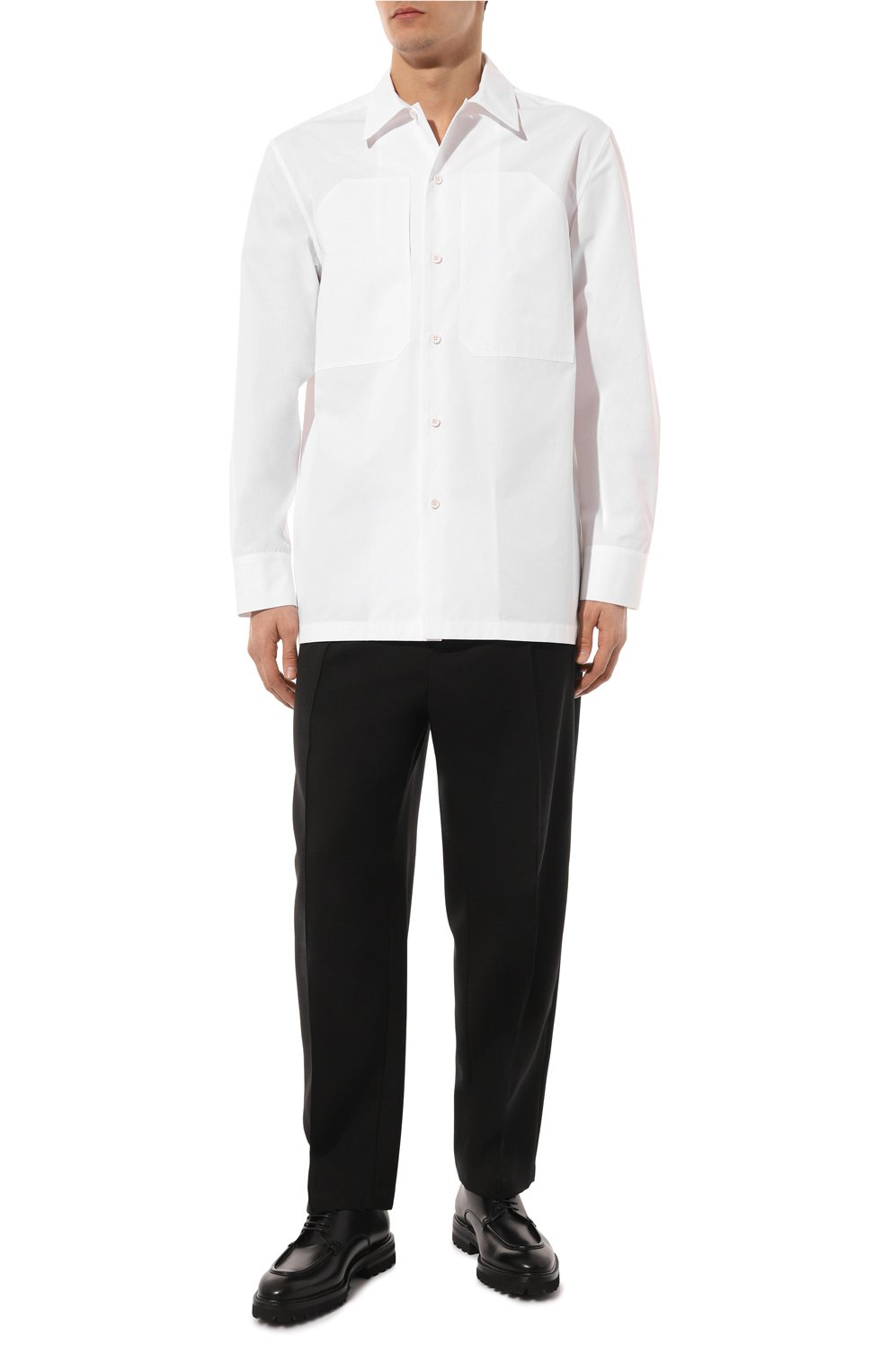 Хлопковая рубашка JIL SANDER, арт. J22DL0193/J45002, фото 2