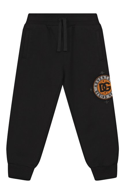 Хлопковые джоггеры DOLCE & GABBANA, арт. L4JPFE/G7PIU/8-12+