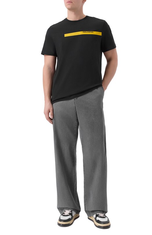 Хлопковая футболка Parajumpers 25WMPMTSIT01 Чёрный  25WMPMTSIT01 Фото 2