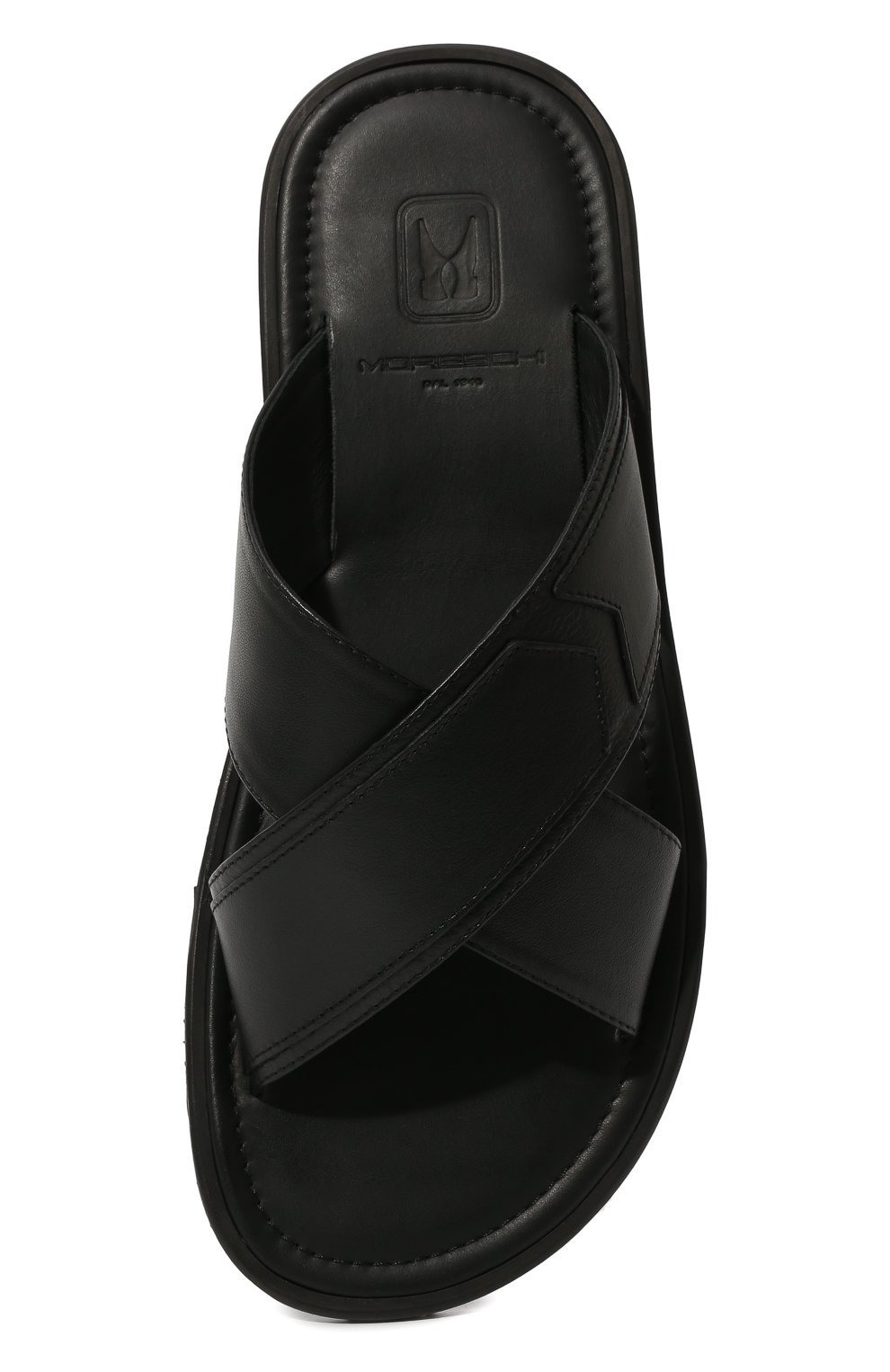 Кожаные шлепанцы MORESCHI, арт. 9392035/01/PERSAN/VITELLL0, фото 6