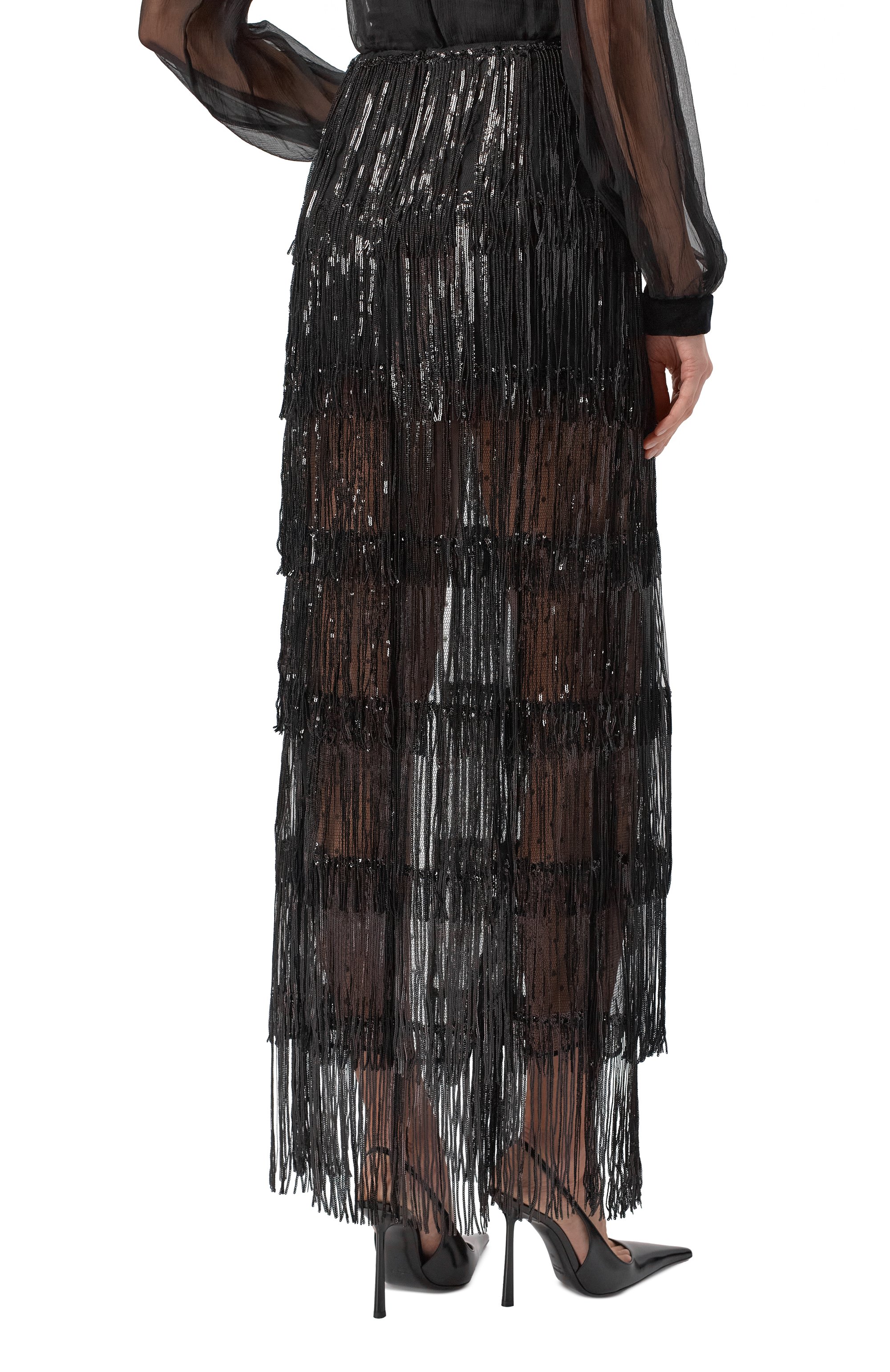 Юбка с отделкой пайетками NINA RICCI, арт. 25ACJU016/PL0481, фото 4