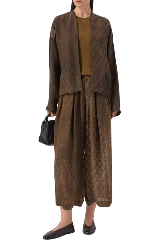 Майка из вискозы Uma Wang UP1030 Коричневый  UP1030 Фото 2