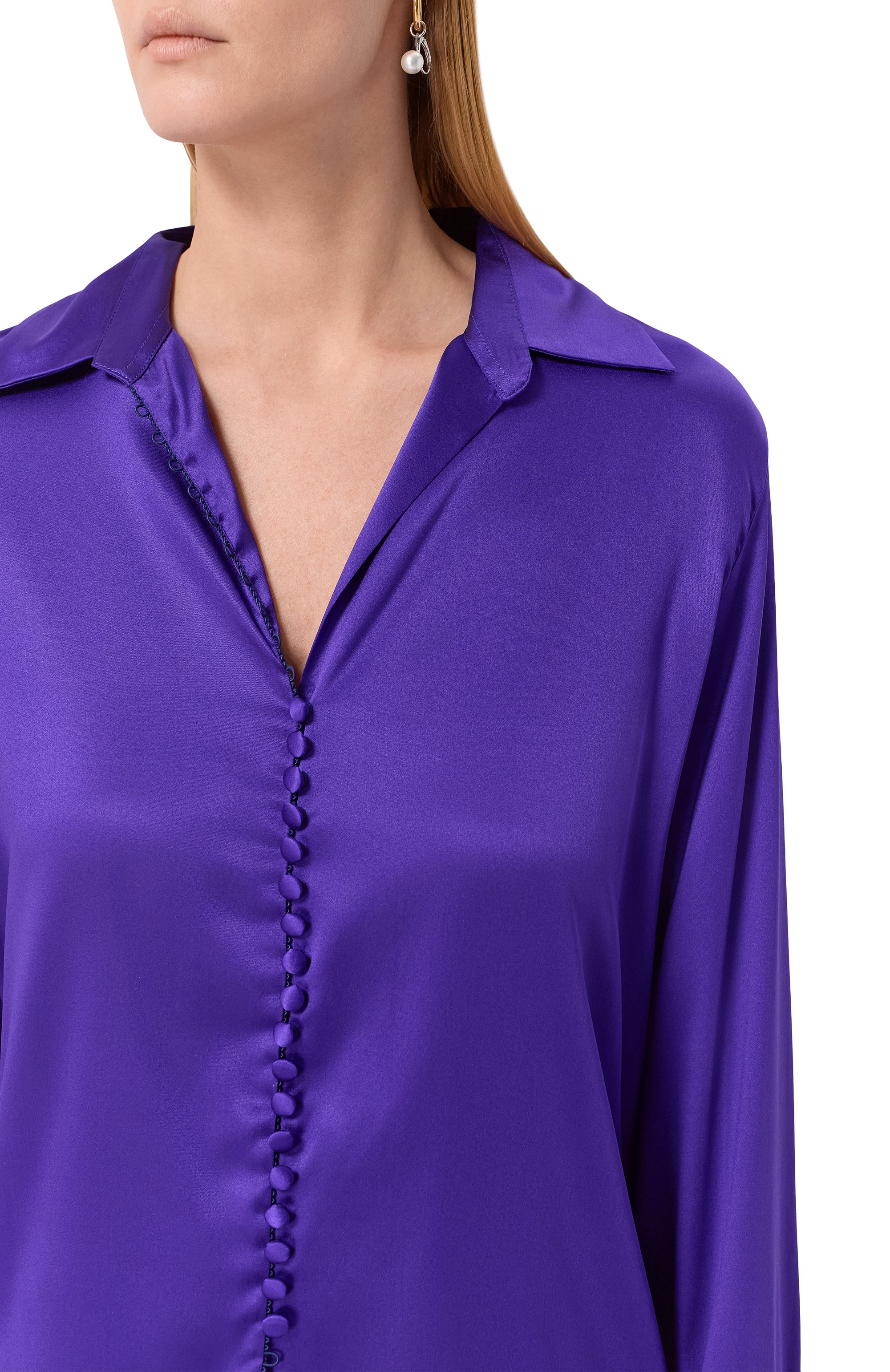 Атласная блузка DRIES VAN NOTEN, арт. 010769-2032-401, фото 5