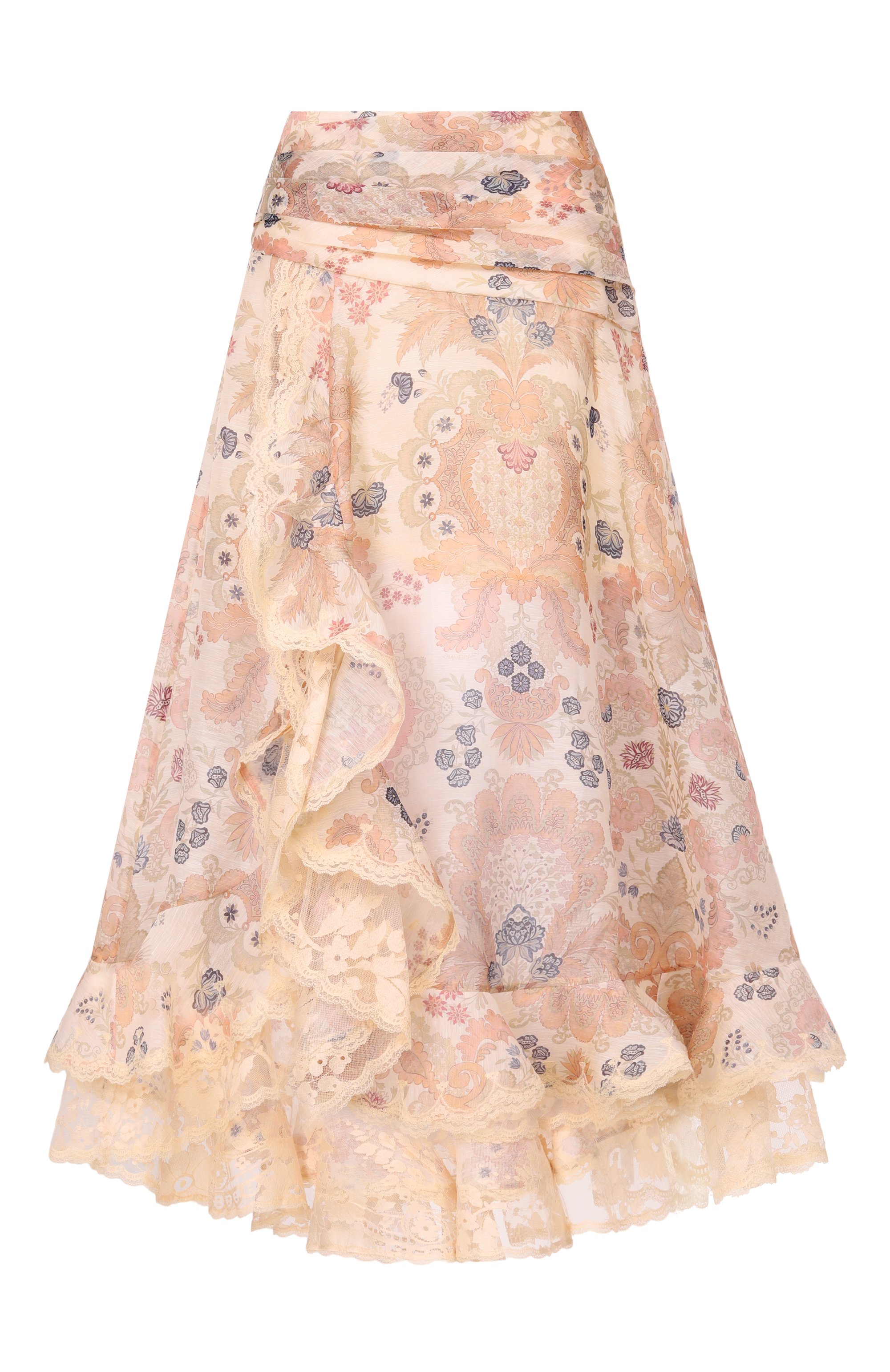 Юбка изо льна и шелка ZIMMERMANN, арт. 7243SC261, фото 1