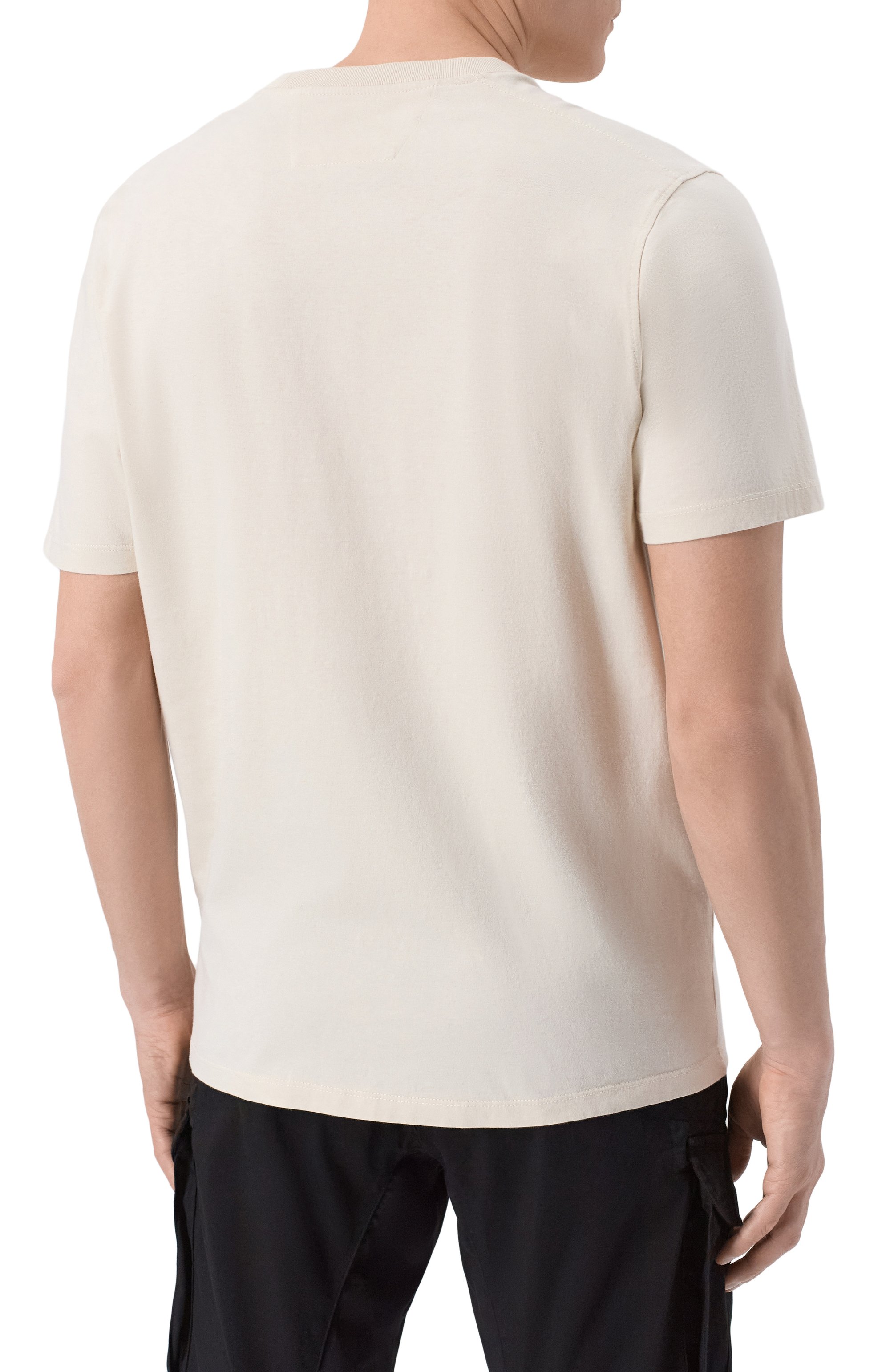 Хлопковая футболка C.P. COMPANY бежевого цвета по цене 17400 руб., арт. 20CMTS141A/110579W, фото 4 Хлопковая футболка C.P. COMPANY, арт. 20CMTS141A/110579W, фото 4