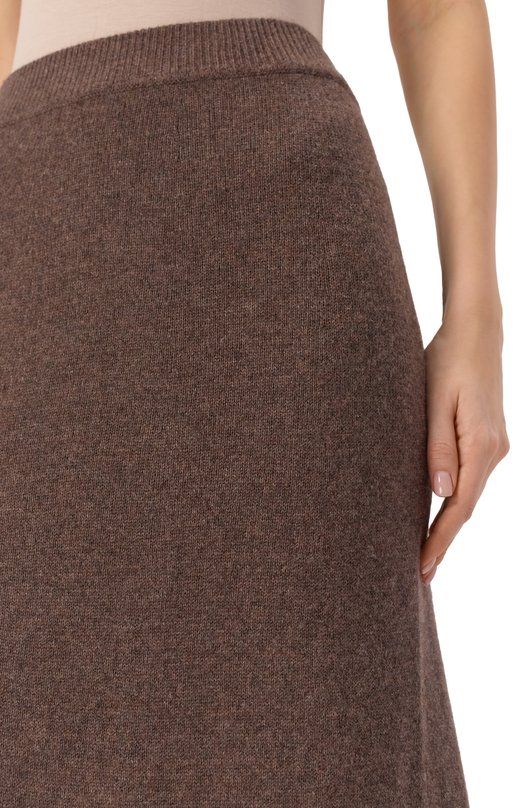 Кашемировая юбка Addicted MK015-1 Коричневый  MK015-1 Фото 5