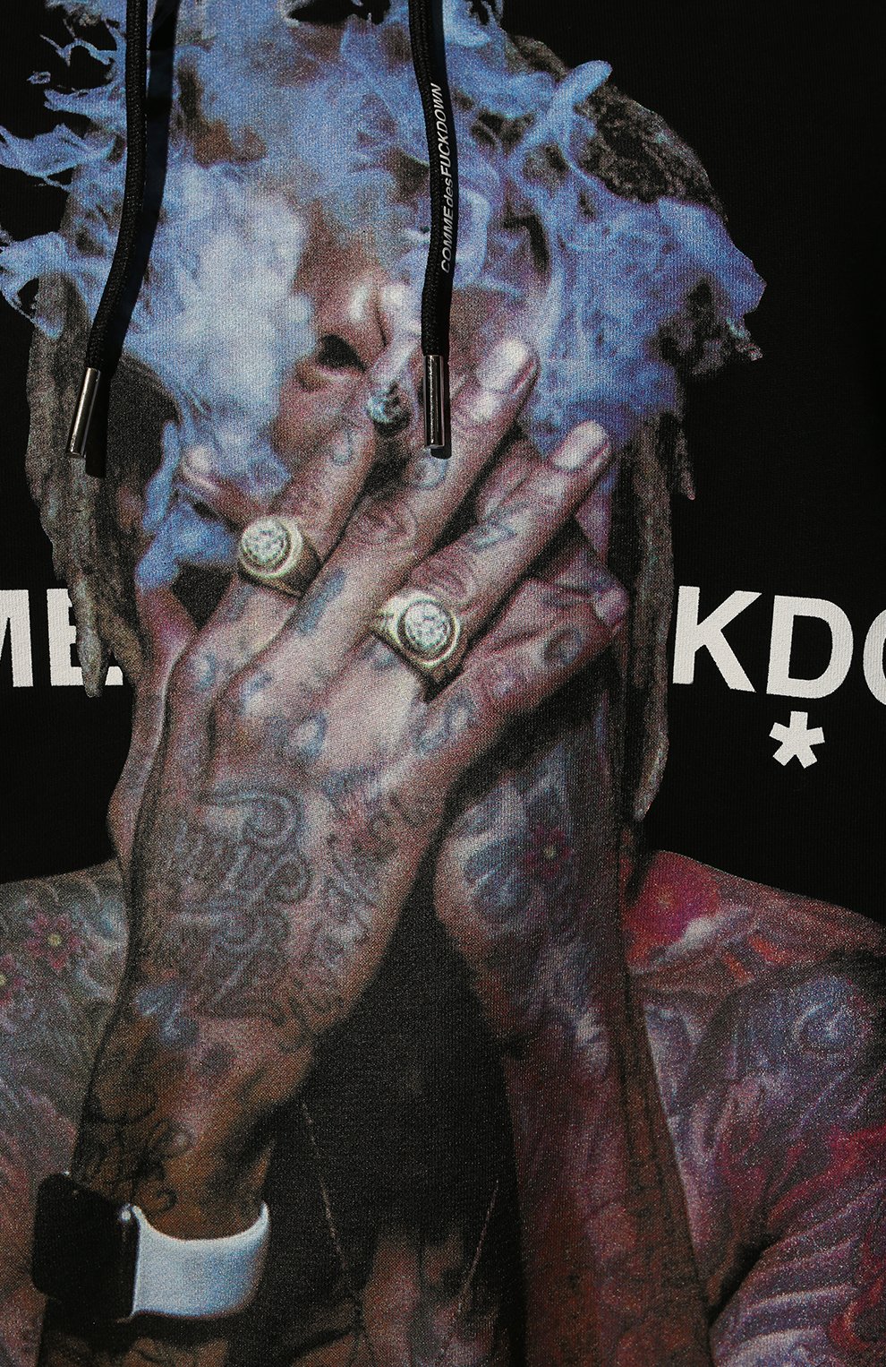 Хлопковое худи COMME DES FUCKDOWN, арт. CDFU1836, фото 5