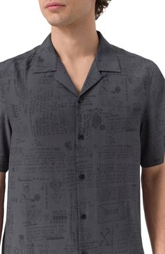 Мужская рубашка KSUBI черного цвета, арт. MPS25SH020 | Фото 5 (Рукава: Короткие; Драгоценные камни: Проставлено; Материал сплава: Проставлено; Длина (для топов): Стандартные; Стили: Гранж; Воротник: Отложной; Принт: С принтом; Случай: Повседневный; Материал внешний: Вискоза)