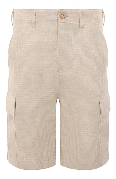 Мужские шорты из хлопка и льна DROLE DE MONSIEUR, арт. D-BS130-C0105-DBG
