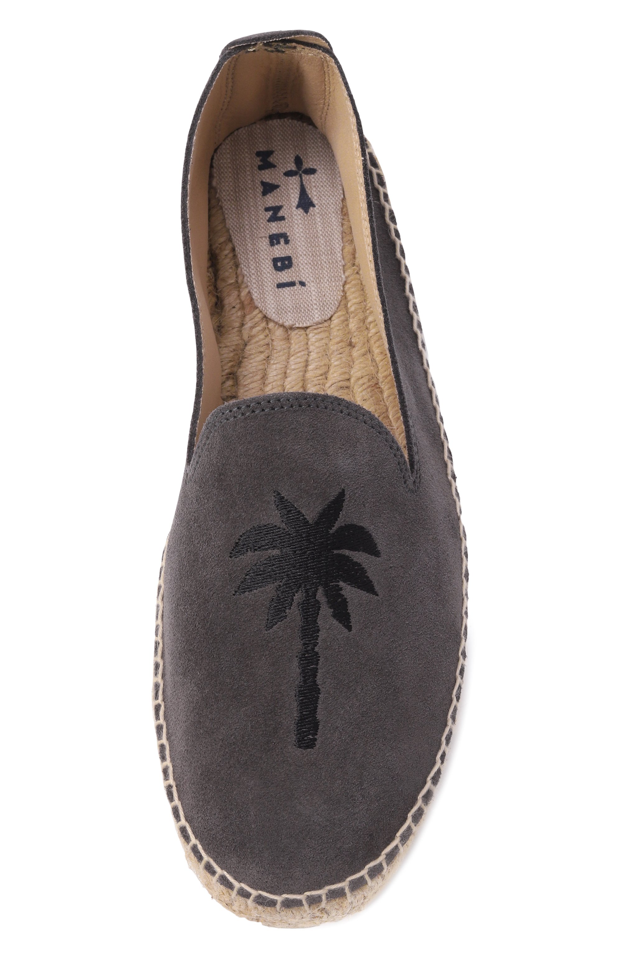 Замшевые эспадрильи palm springs MANEBI темно-серого цвета по цене 18500 руб., арт. U 8.1 C0, фото 6 Замшевые эспадрильи palm springs MANEBI, арт. U 8.1 C0, фото 6