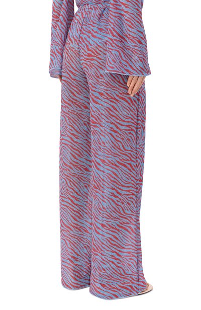 Брюки OSEREE голубого цвета по цене 48650 руб., арт. LPF257/PRINTED LUREX, фото 4 Брюки OSEREE, арт. LPF257/PRINTED LUREX, фото 4