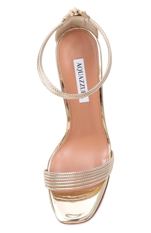 Кожаные босоножки Sway 105 Aquazzura SWYHIGS0-SSY-S0G Золотой  SWYHIGS0-SSY-S0G Фото 6