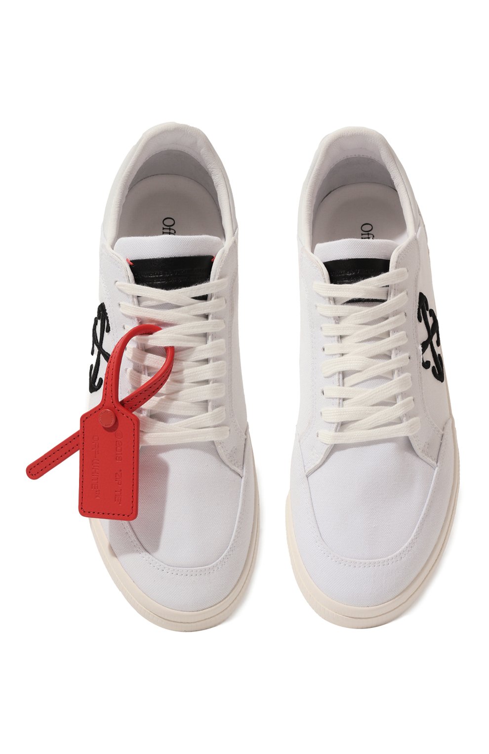 Текстильные кеды new low vulcanized OFF-WHITE, арт. 0MIA293S24FAB001, фото 6