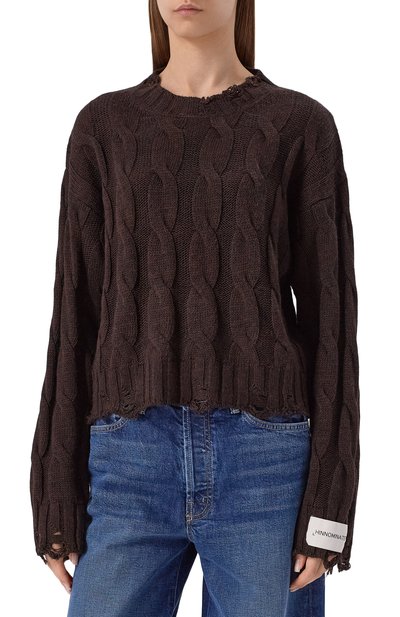 Свитер HINNOMINATE коричневого цвета по цене 19800 руб., арт. HMABW02191, фото 3 Свитер HINNOMINATE, арт. HMABW02191, фото 3