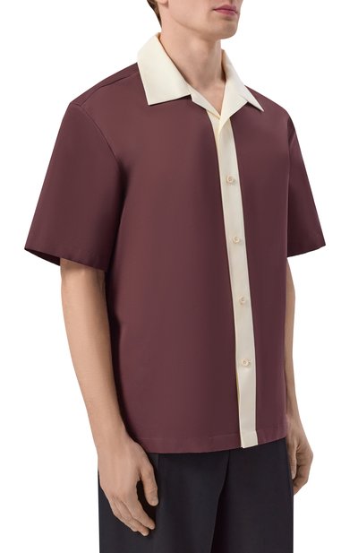 Рубашка из хлопка и шелка JIL SANDER, арт. J22DL0340/J45266, фото 3